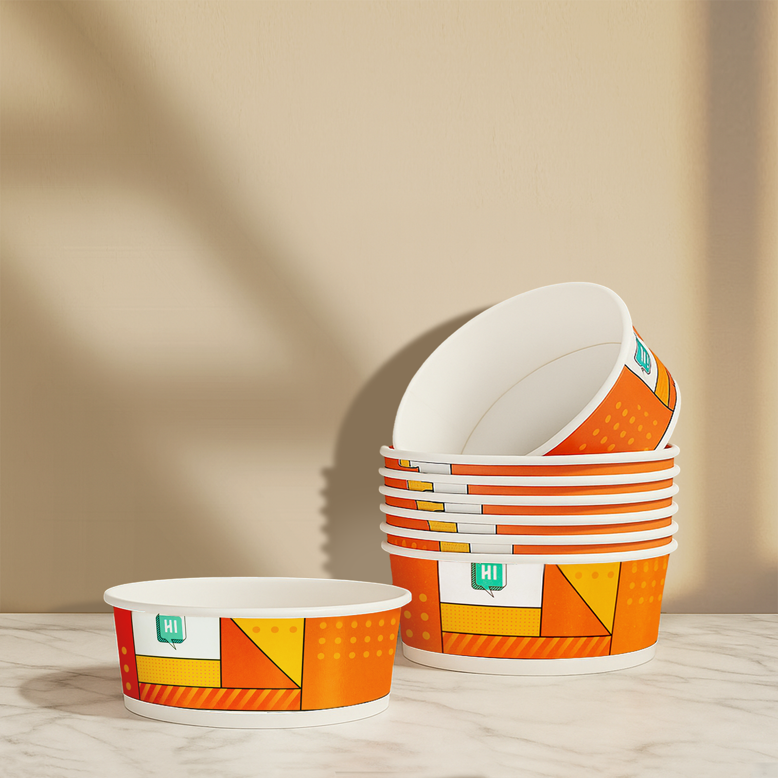 Induction-Safe Disposable Paper Bowls