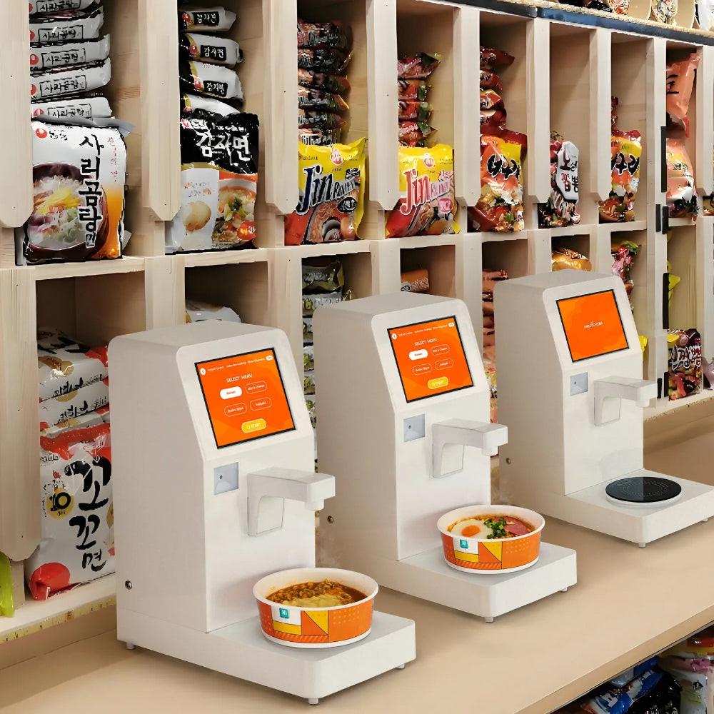NEO CUCINA self-serve ramen machines set up in retail store with fast installation and low upfront investment