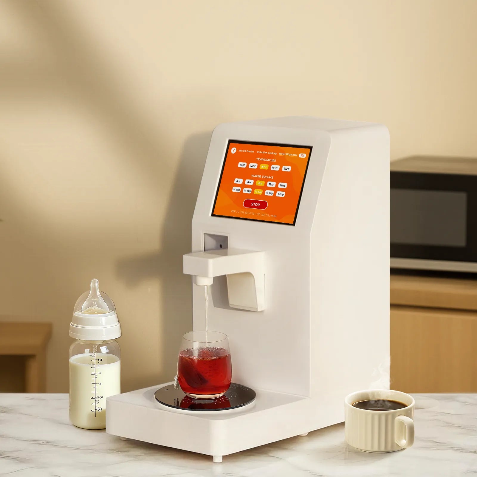 NEO CUCINA automatic ramen cooker providing instant hot water and induction heating for multiple uses