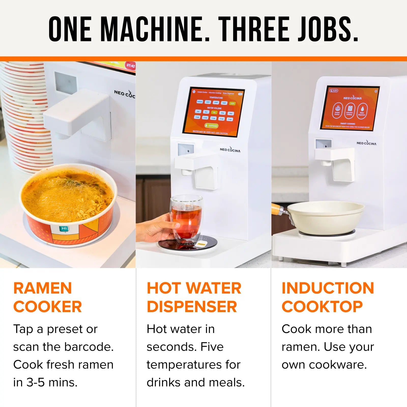 Smart Commercial Ramen Cooker by NEO CUCINA commercial ramen cooker for self-serve hot food business