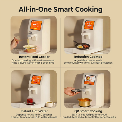 Neo Cucina Robot Chef all-in-one smart cooking functions.
