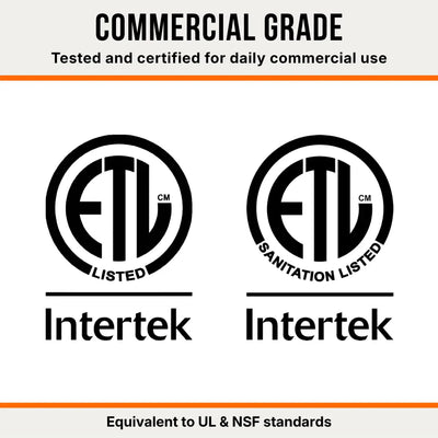 NEO CUCINA ramen machine ETL Listed and ETL Sanitation Listed by Intertek — equivalent to UL electrical safety and NSF food safety standards