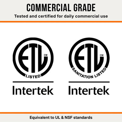 NEO CUCINA ramen machine ETL Listed and ETL Sanitation Listed by Intertek — equivalent to UL electrical safety and NSF food safety standards